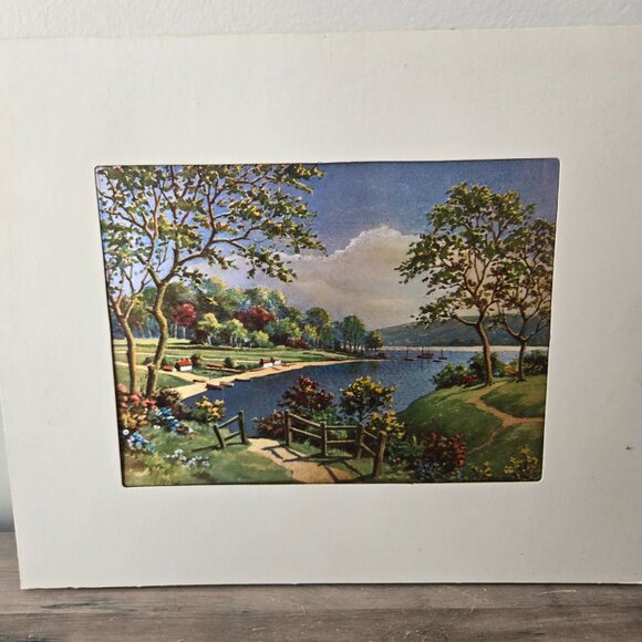 3 For 75 🥳💥 Vintage 1970s Foil Prints - Cottages & Scenery - Set of 2 - Picture 9 of 12
